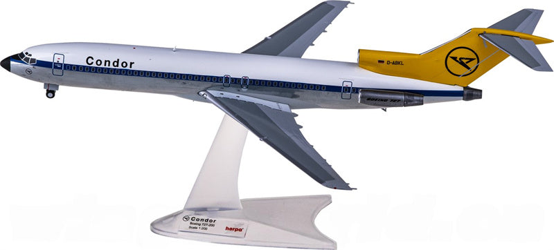 Herpa Condor for Boeing 727-200 D-ABKL 1:200 Aircraft Pre-built Airliner Model Display