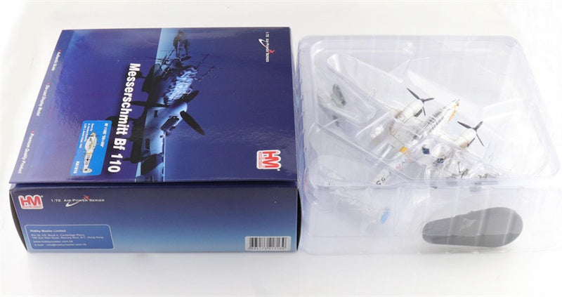 HOBBY MASTER Bf110E Messerschmitt Luftwaffe, S9+NN 5./ZG 1 Soviet Union 1942 1:72 Aircraft Pre-built Model
