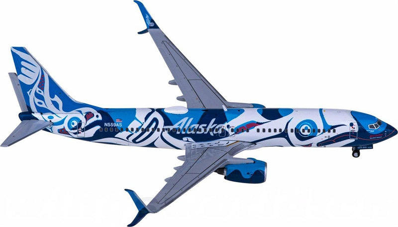 Geminijets Alaska Airlines Boeing 737-800 N559AS 1:400 Diecast Model view 4