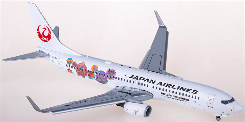 JC Wings Japan Airlines Boeing 737-800 JA329J Flaps Down 1:200 Diecast Model view 4