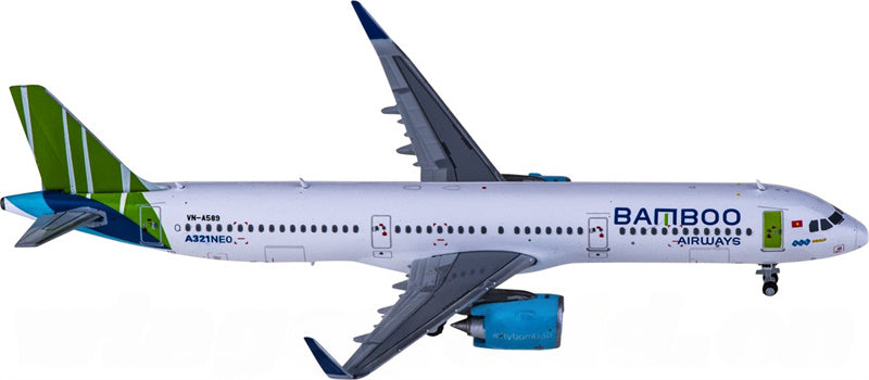 JC Wings Bamboo Airways Airbus A321NEO VN-A589 1:400 Diecast Model view 3