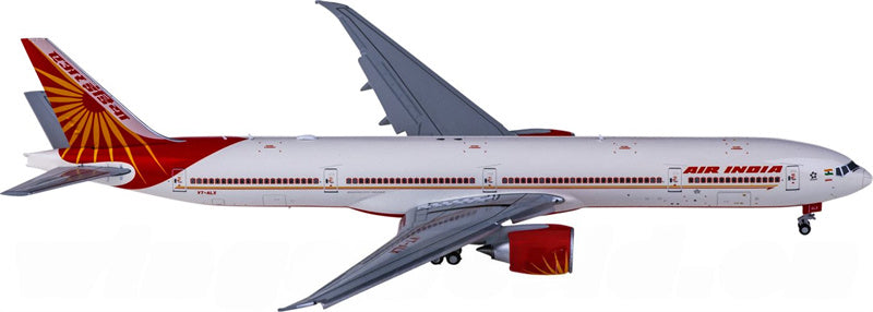 JC Wings 1:400 Air India Boeing 777-300ER VT-ALX Flaps Down Diecast Model view 4