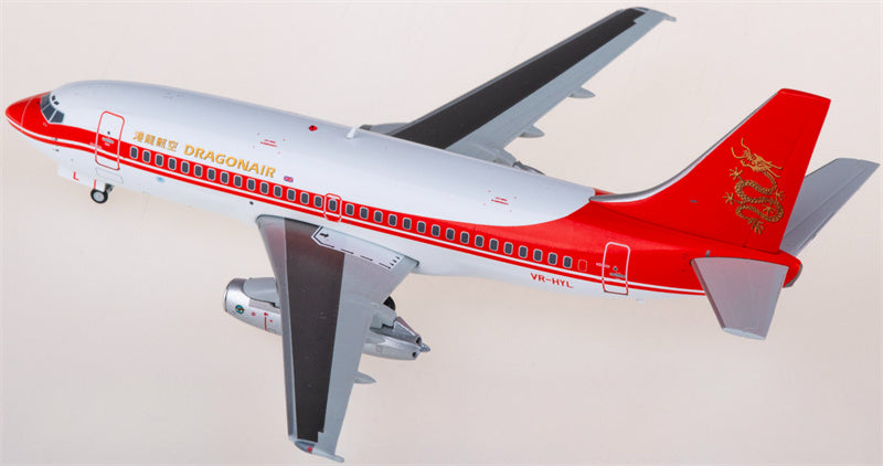 JC Wings Dragonair Boeing 737-200 VR-HYL 1:200 Diecast Model view 4