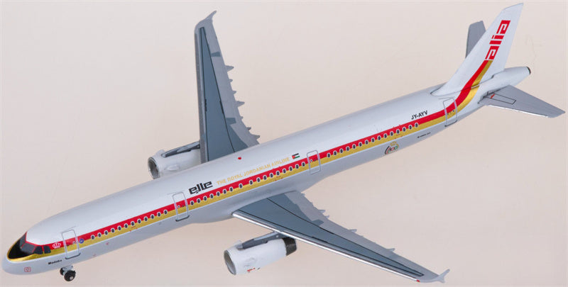 AeroClassics Royal Jordanian Airlines Airbus A321 JY-AYV Alia Retro 1:400 Diecast Model view 4