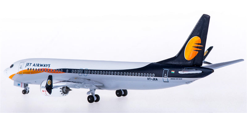 AeroClassics Jet Airways for Boeing 737 MAX 8 VT-JXA 1:400 Aircraft Pre-built Airliner Model Display