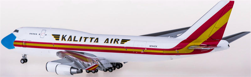 Geminijets Kalitta Air for Boeing 747-400 N744CK Flaps Down 1:400 Airplane Pre-built Airliner Model Display