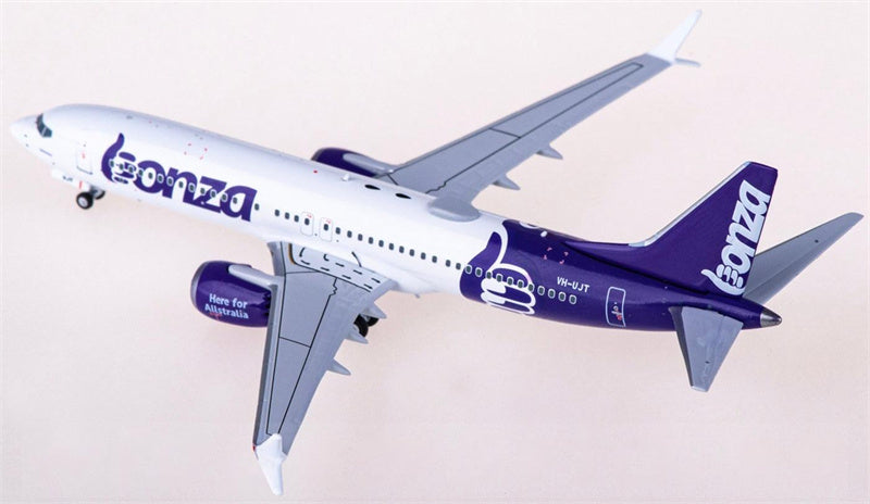 NG Models Bonza Boeing 737 MAX 8 VH-UJT 1:400 Diecast Model view 3