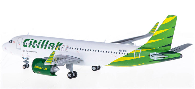 JC Wings Citilink for Airbus A320neo PK-GTA 1:400 Airplane Pre-built Airliner Model Display