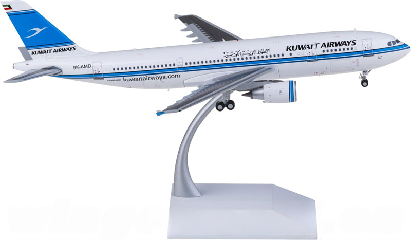 JC Wings Kuwait Airways for Airbus A300-600R 9K-AMD 1:200 Airplane Pre-built Airliner Model Display