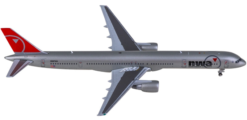 Geminijets Northwest Airlines for Boeing 757-300 N587NW 1:400 Aircraft Pre-built Airliner Model Display