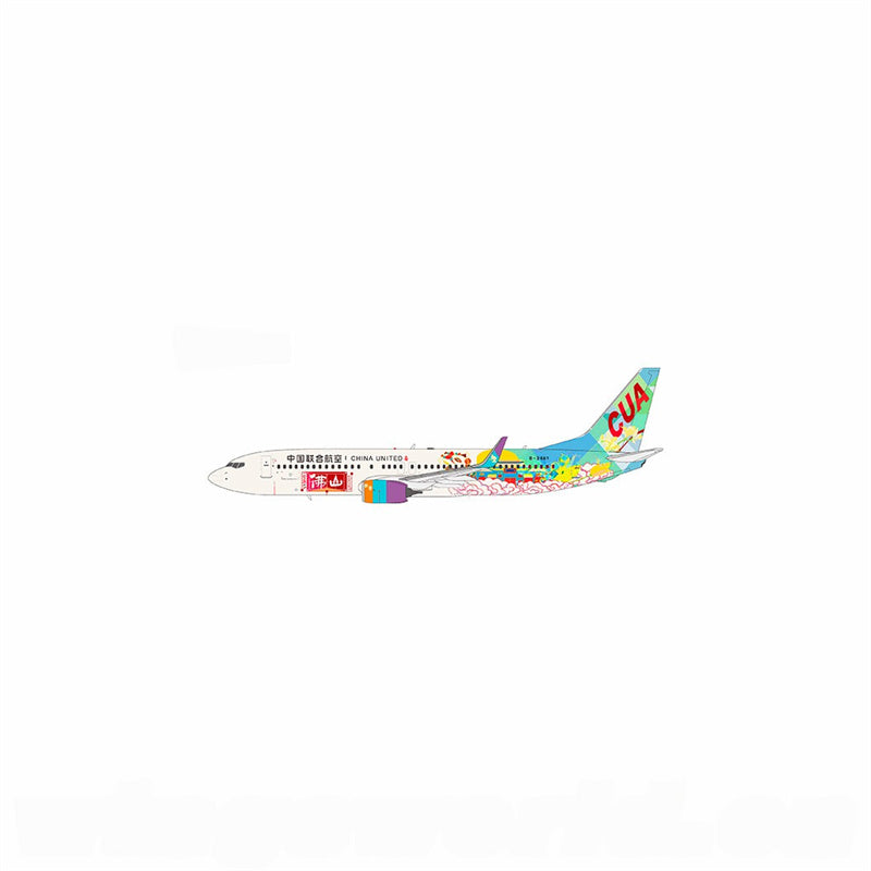 NG Models 1:200 China United Airlines Boeing 737-800 B-208Y Diecast Model view 1