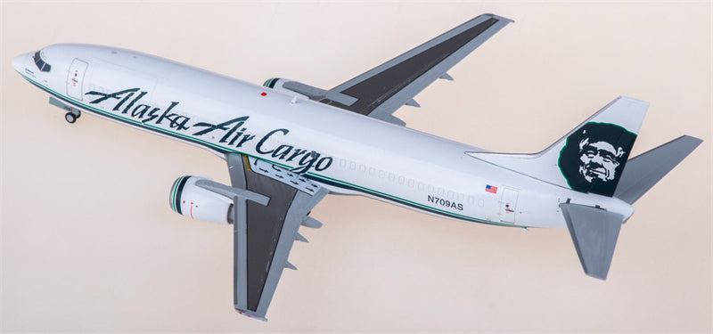JC Wings Alaska Airlines for Boeing 737-400SF N709AS 1:200 Airplane Pre-built Airliner Model Display