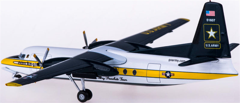 AeroClassics United States Army for Fokker F-27 51607 1:200 Aircraft Pre-built Airliner Model Display
