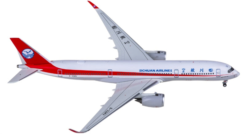 NG Models Sichuan Airlines for Airbus A350-900 B-32MV 1:400 Aircraft Pre-built Airliner Model Display