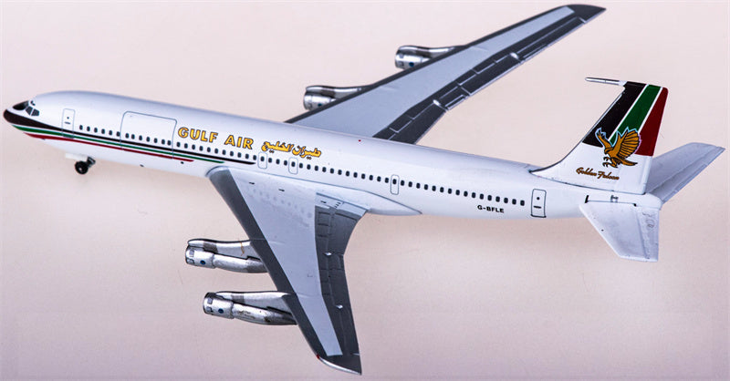 AeroClassics Gulf Air for Boeing 707-300 G-BFLE 1:400 Airplane Pre-built Airliner Model Display
