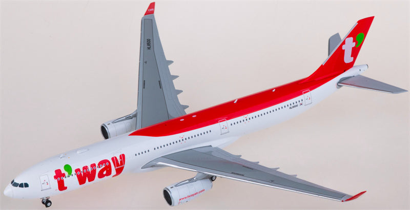 JC Wings T'Way Air for Airbus A330-300 HL8500 1:400 Airplane Pre-built Airliner Model Display
