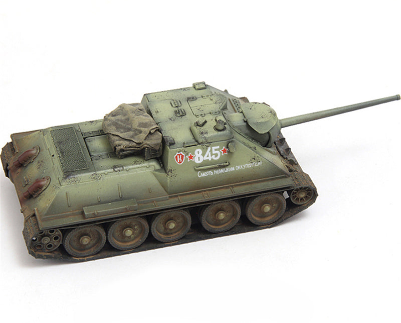 S-MODEL SU-85 845 1047th Self-propelled Artillery Regiment 3rd Baltic Front Latvia October 1944 1:72 Tank Pre-built Model