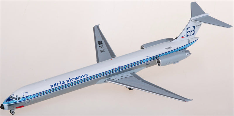 JC Wings Adria airways for McDonnell Douglas MD-82 YU-ANB 1:200 Airplane Pre-built Airliner Model Display