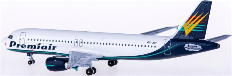 AeroClassics Premiair for Airbus A320 OY-CNP 1:400 Aircraft Pre-built Airliner Model Display