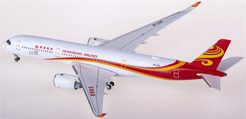 JC Wings Hong Kong Airlines Airbus A350-900XWB B-LGD 1:400 Airplan Diecast Model view 4
