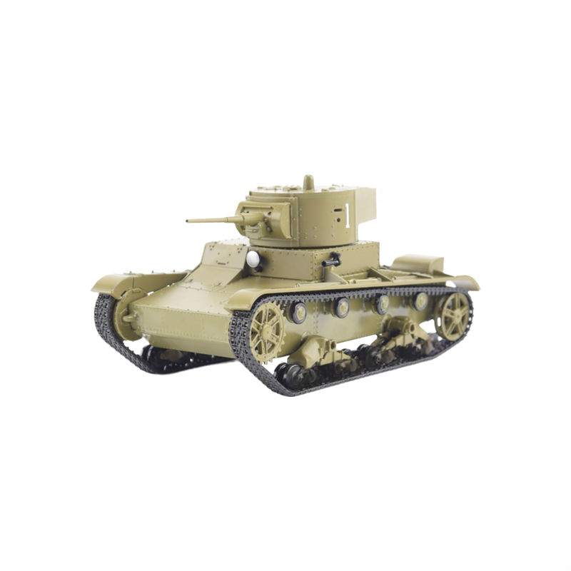 Modimio Soviet Red Army WWII T-26 (1933) Late Type Chinese Soviet Armament Division 1:43 Tank Pre-built Model