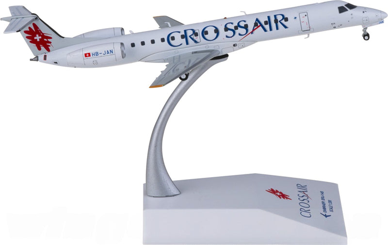 JC Wings Cross air for Embraer ERJ-145LU HB-JAN 1:200 Airplane Pre-built Airliner Model Display