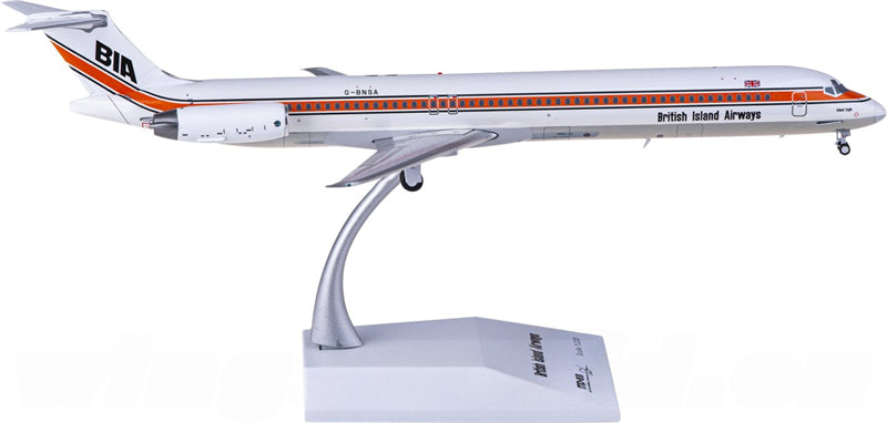 JC Wings British Island Airways for McDonnell Douglas MD-83 G-BNSA 1:200 Airplane Pre-built Airliner Model Display