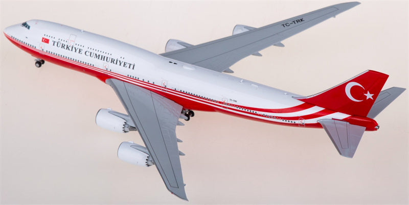 JC Wings Turkey Government Boeing 747-8 BBJ TC-TRK 1:400 Aircraft Pre-built Airliner Model Display