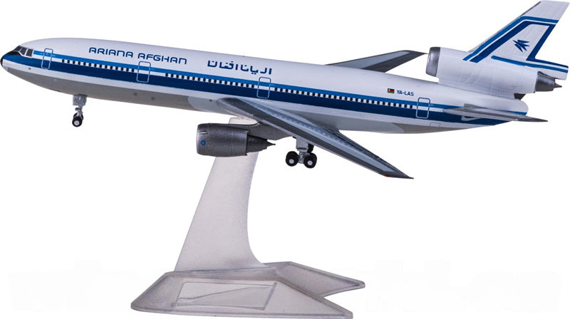 Herpa Ariana Afghan Airlines for McDonnell Douglas DC-10-30 YA-LAS 1:500 Aircraft Pre-built Airliner Model Display