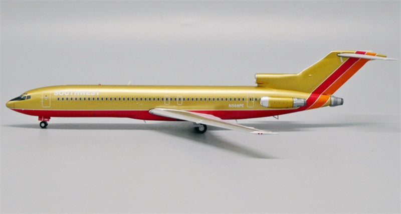JC Wings Southwest Airlines for Boeing 727-200 N569PE 1:200 Aircraft Pre-built Airliner Model Display