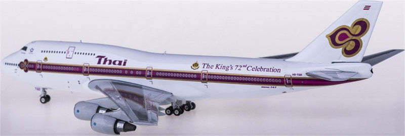 Phoenix Thai Airways Boeing 747-300 HS-TGD The King's 72nd Celebration 1:400 Diecast Model view 3