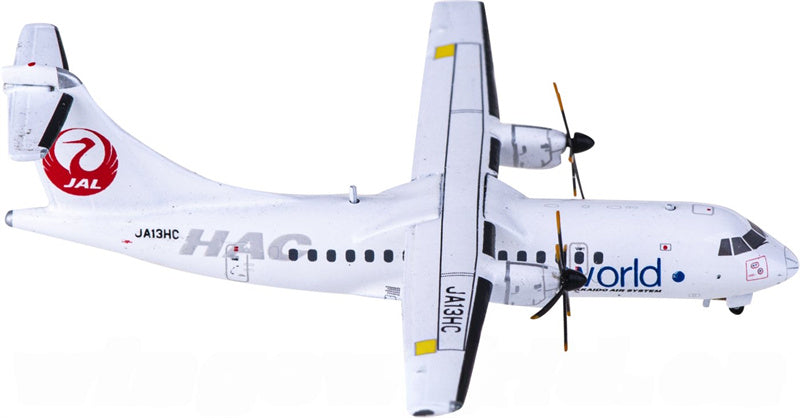 JC Wings Hokkaido Air System for ATR-42-600 JA13HC member of oneworld 1:400 Airplane Pre-built Airliner Model Display