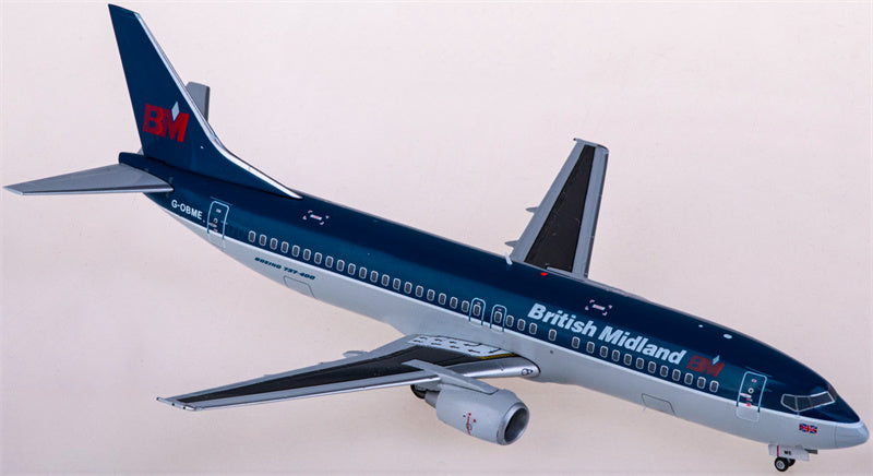 JC Wings British Midland Airways Boeing 737-400 G-OBME 1:200 Diecast Model view 3