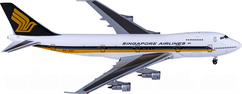 JC Wings Singapore Airlines Boeing 747-200 9V-SQO 1:400 Diecast Model view 4