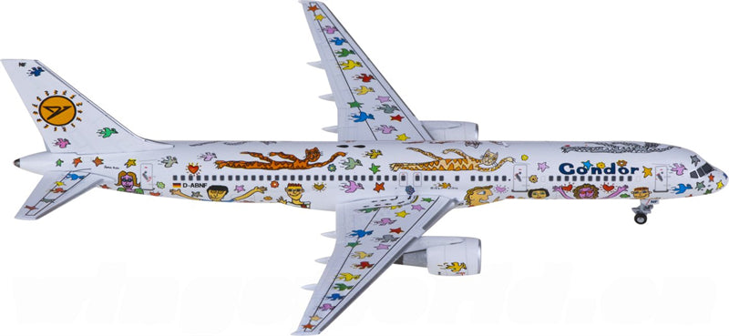 NG Models Condor Boeing 757-200 D-ABNF Rizzi Bird 1:400 Diecast Model view 3
