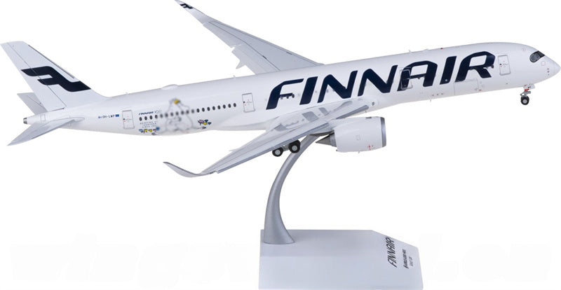 JC Wings Finnair Airbus A350-900XWB OH-LWP Flaps Down 1:200 Diecast Model view 3