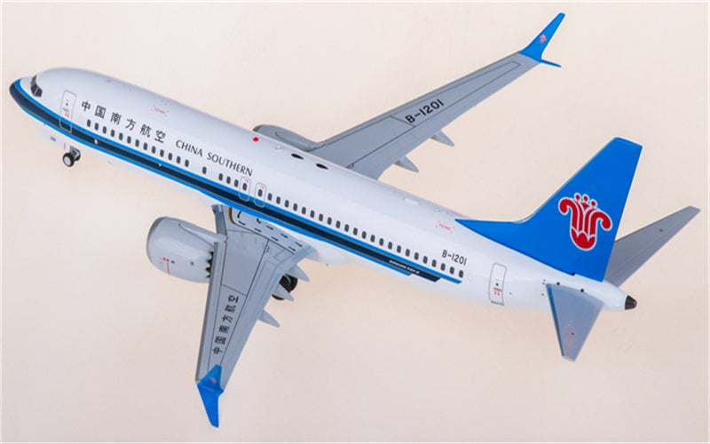 NG Models China Southern Airlines for Boeing 737 MAX 8 B-1201 1:200 Airplane Pre-built Airliner Model Display