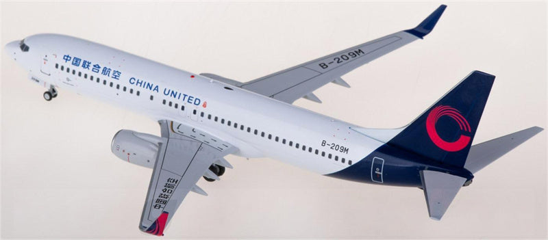 NG Models China United Airlines Boeing 737-800 B-209M 1:200 Diecast Model view 2
