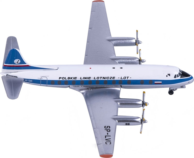 Aeroclassics 1:400 LOT Polish Airlines Vickers SP-LVC DIECAST Model