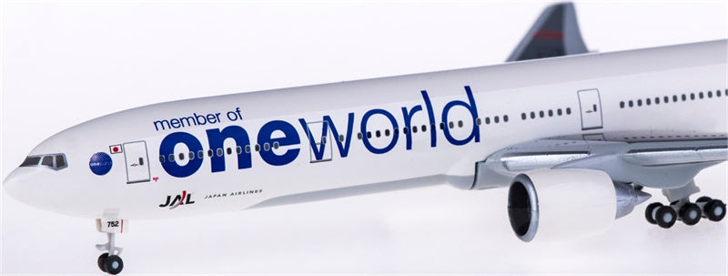 Hogan Japan Airlines Boeing 777-300 JA752J member of one world 1:500 Diecast Model view 4