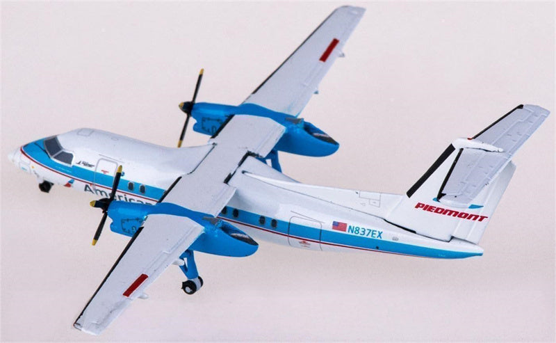 Geminijets American Eagle Airlines for Bombardier for Dash 8 Q100 N837EX 1:400 Airplan Pre-built Airliner Model Display