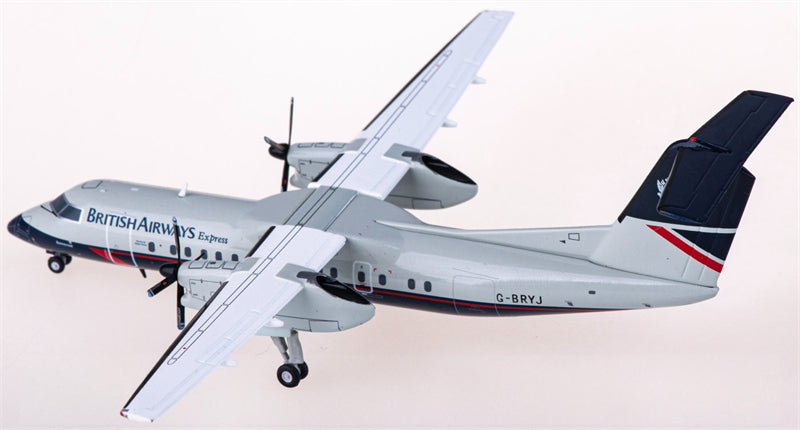 JC Wings British Airways for Bombardier for Dash 8 Q300 G-BRYJ 1:200 Airplane Pre-built Airliner Model Display