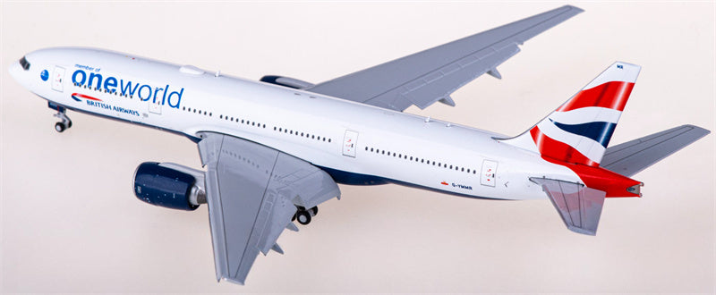 Geminijets British Airways Boeing 777-200ER G-YMMR member of oneworld Flaps Down 1:400 Diecast Model view 2