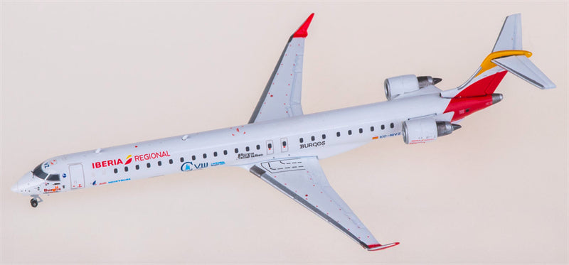 JC Wings Iberia for Bombardier CRJ1000 EC-MVZ 1:400 Airplane Pre-built Airliner Model Display