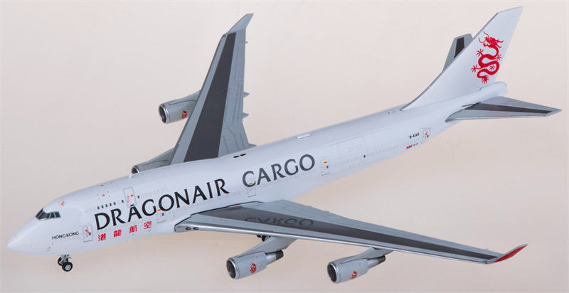 JC Wings Dragonair Cargo for Boeing 747-400BCF B-KAG 1:400 Airplane Pre-built Airliner Model Display