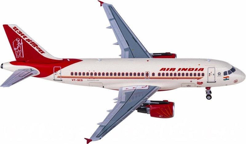 NG Models Air India for Airbus A319 VT-SCS 1:400 Airplane Pre-built Airliner Model Display