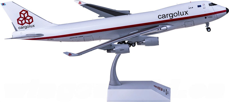 JC Wings Cargolux Boeing 747-400F LX-NCL Interactive Series 1:200 Diecast Model view 4