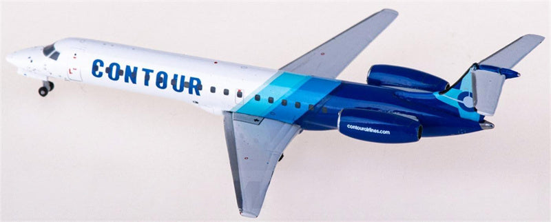 Geminijets Contour Airlines for Embraer ERJ-145LR N12552 1:400 Airplane Pre-built Airliner Model Display