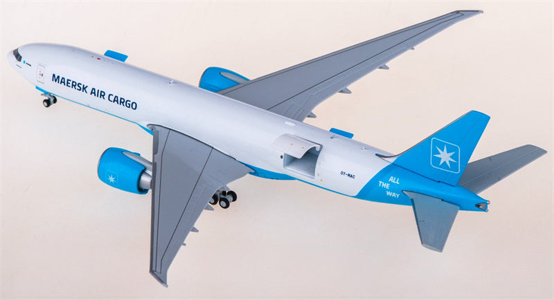JC Wings 1:400 Maersk Air Cargo Boeing 777-200LRF OY-MAC Diecast Model view 4