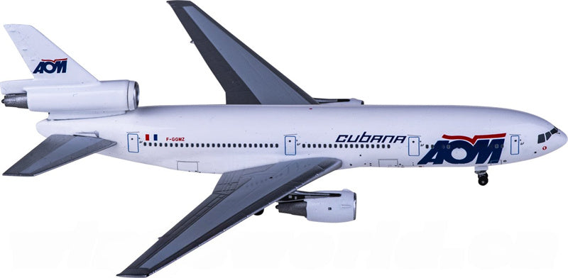 AeroClassics AOM French Airlines for McDonnell Douglas DC-10-30 F-GGMZ Cubana-AOM 1:400 Airplane Pre-built Airliner Model Display